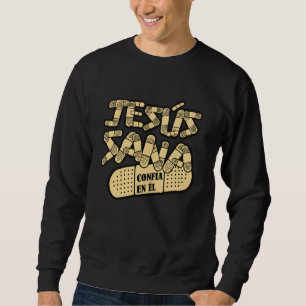 Jesus Christliche Bibelverse in spanischer religiö Sweatshirt