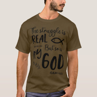 Jesus Christliche Geschenkkampf real, so ist Gott  T-Shirt