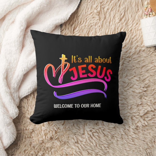 JESUS Christliche WILLKOMMEN IN JESUS Kissen (Decke)