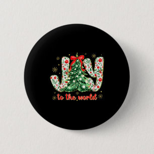 Jesus Christlicher Xmas Baum Feiertag Weihnachtsfr Button