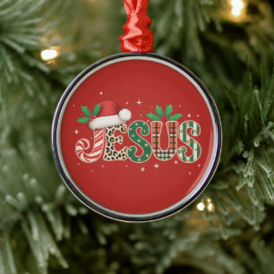 Jesus Christliches Religiöses Sprichwort Glaube Bi Ornament Aus Metall