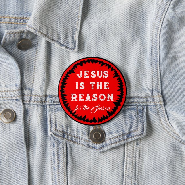 Jesus Christmas Button (Beispiel)