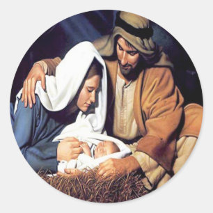 Jesus Christmas Sticker