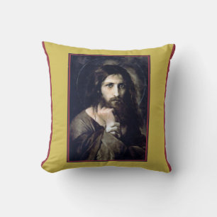 Jesus Christus 1888 by Georg Karl Franz Corniceliu Kissen