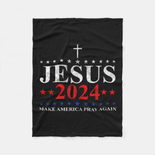 Jesus Christus 2024 lässt Amerika noch einmal glau Fleecedecke