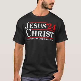 Jesus Christus 2024 Nur Jesus kann diese Nation Ge T-Shirt