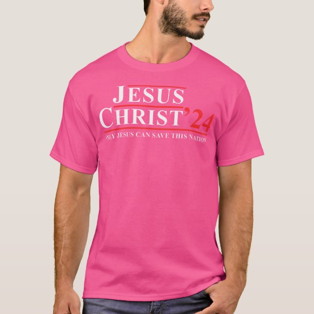 Jesus Christus 24 Nur Jesus kann diese Nation Gere T-Shirt (Vorderseite)