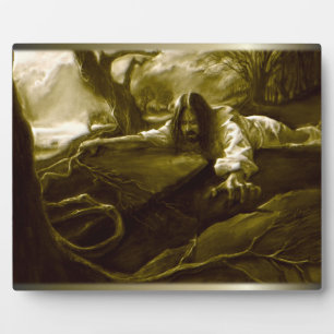 Jesus Christus Agony im Garten von Gethsemane Fotoplatte