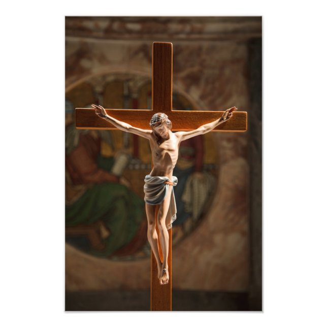 Jesus Christus am Kreuz Fotodruck (Vorne)