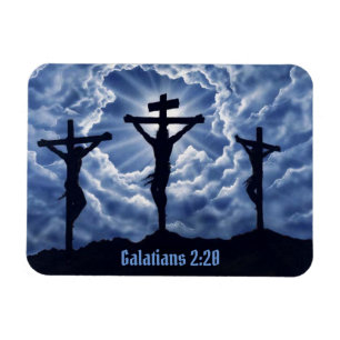 Jesus Christus auf den Kreuzgalatianern 2:20 Küch Magnet