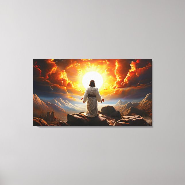 Jesus Christus Auferstehung Leinwanddruck (Vorderseite)