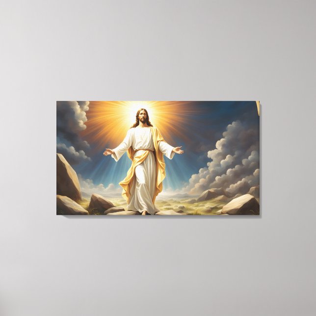 Jesus Christus Auferstehung Leinwanddruck (Vorderseite)