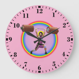 Jesus Christus beim Umsetzen und Stoßen Große Wanduhr