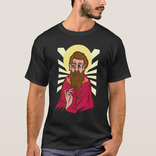 Jesus Christus Bibel Heilige Basilika Religion T-Shirt (Vorderseite)