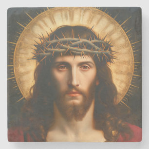 Jesus Christus Christliche religiöse Kunst Steinuntersetzer