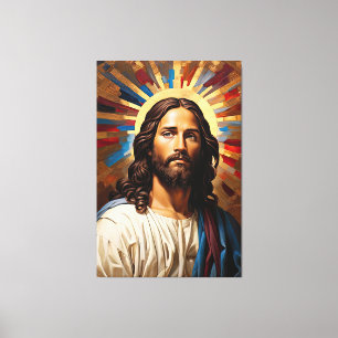 Jesus Christus - Das Licht des Glaubens Leinwanddruck