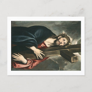 Jesus Christus, der das Kreuz trägt Feiertagspostkarte