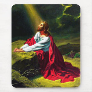 Jesus Christus, der im Garten von Gethsemane betet Mousepad
