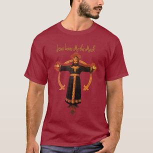 Jesus Christus der König Kreuz Cristo Rey T-Shirt