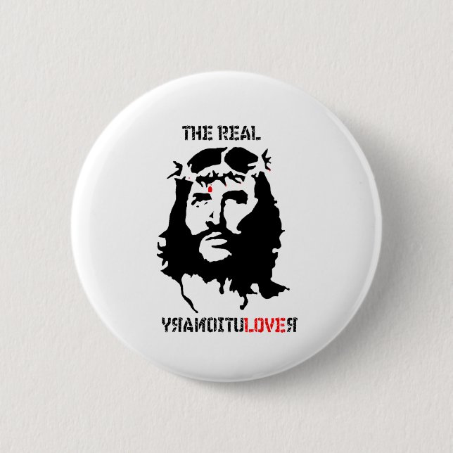 Jesus Christus - der wirkliche Revolutionär Button (Vorderseite)