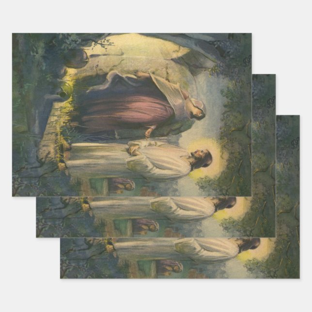 Jesus Christus durch das Grab von ML Greer erwisch Geschenkpapier Set (Set)