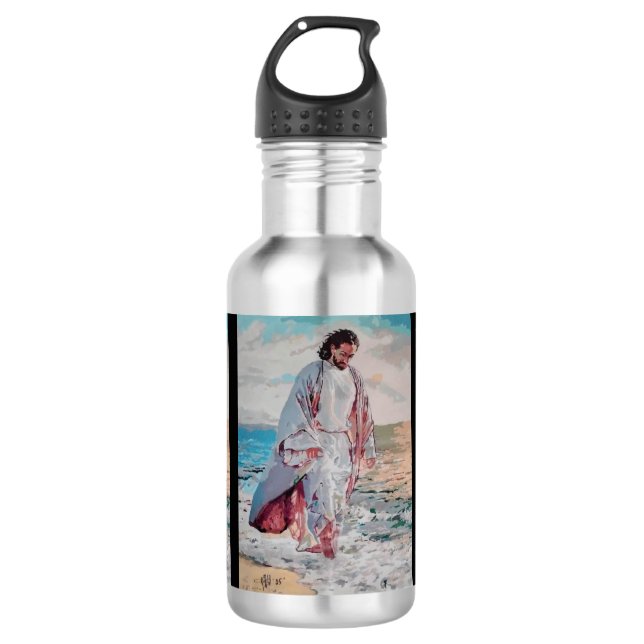 JESUS CHRISTUS  EDELSTAHLFLASCHE (Vorderseite)