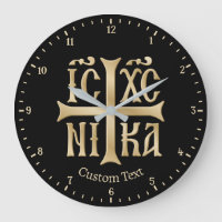 Jesus Christus erobert die Emblem-Wall-Uhr