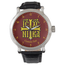 Jesus Christus erobert Emblem Armbanduhr