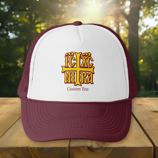 Jesus Christus erobert Emblem Truckerkappe