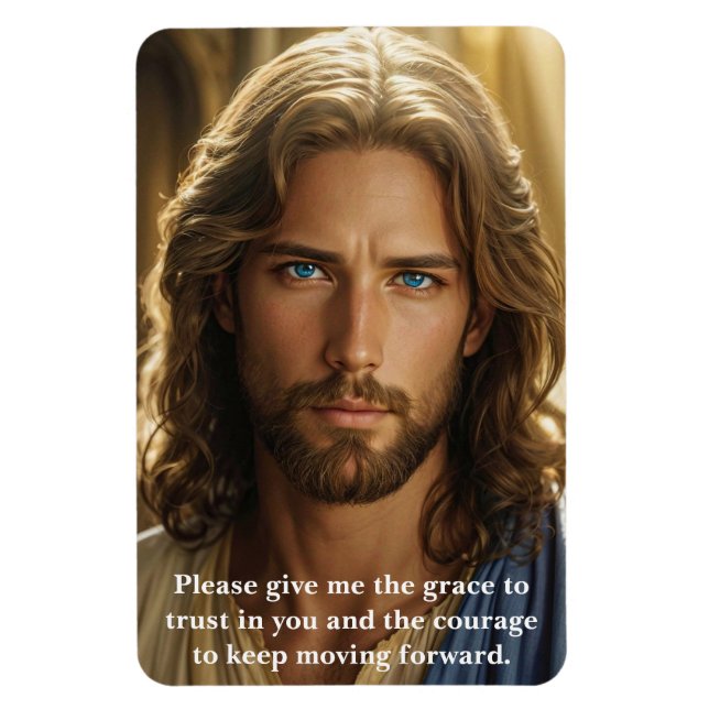 Jesus Christus Gebet der Hoffnung und Gnade Gewohn Magnet (Vertikal)