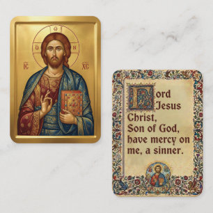 Jesus-Christus-Gebetskarten Visitenkarte
