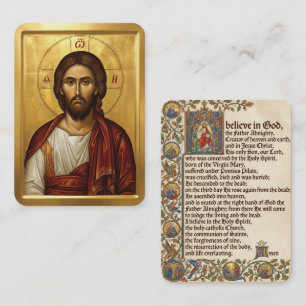 Jesus-Christus-Gebetskarten Visitenkarte