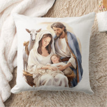 Jesus Christus Geburtskrippe Dekorkissen