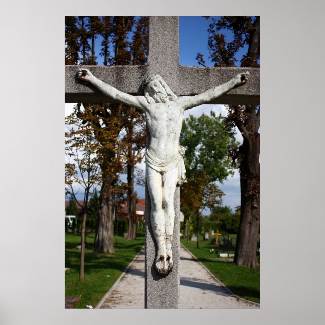 Jesus Christus gekreuzigt Poster (Vorne)