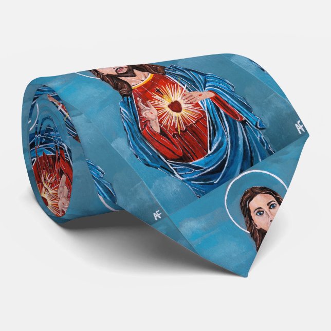 Jesus Christus Gemälde von Alfred Fox Krawatte (Gerollt)