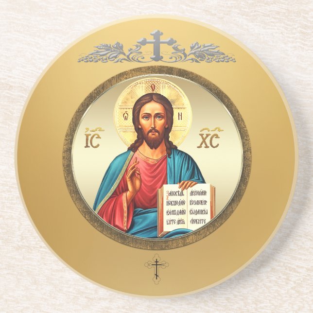 Jesus Christus Getränkeuntersetzer (Vorne)