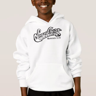 Jesus Christus-Gewohnheiten (Schwarzes auf Weiß) Hoodie