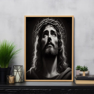 Jesus Christus Göttlicher Blick der Hoffnung Poster