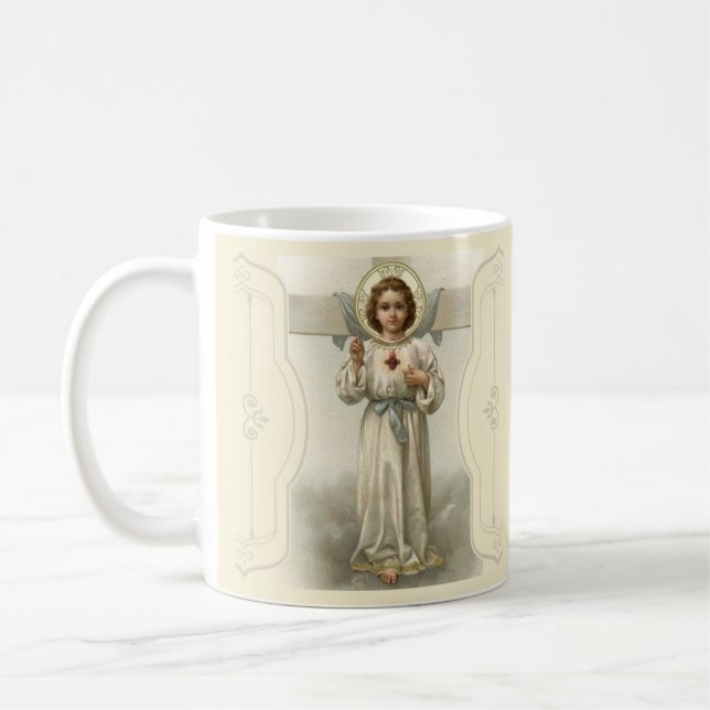 Jesus Christus-heiliges Herz-Kreuz Kaffeetasse (Links)