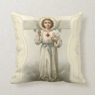Jesus Christus-heiliges Herz-Kreuz Kissen