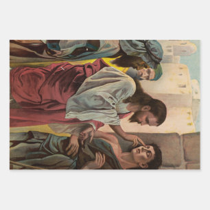 Jesus Christus heilt den blinden Mann Geschenkpapier Set