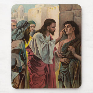 Jesus Christus heilt den Blinden Mousepad
