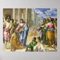 Jesus Christus heilt die Blinde religiöse Kunst
