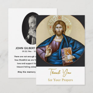 Jesus Christus, Herr aller Dinge, orthodoxe Foto-T Dankeskarte