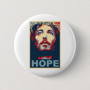 Jesus Christus-Hoffnung Button
