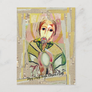 Jesus Christus Hoher Ewiger Priester Postkarte