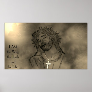 Jesus Christus - Ich bin der Weg, die Wahrheit, da Poster