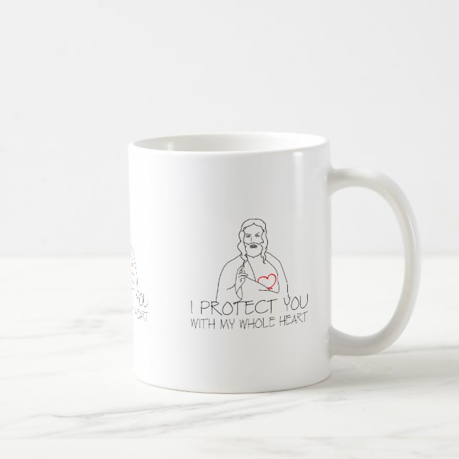 Jesus Christus - ich schütze dich Kaffeetasse (Rechts)