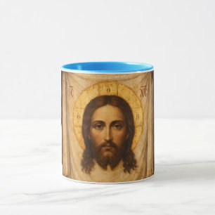 Jesus Christus Ikone des Heiligen Schweißtuchs Tasse