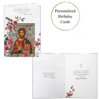 Jesus Christus Ikone rote Rosen Rebe orthodox Gebu